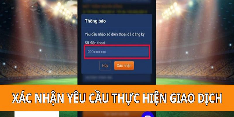 Đừng quên xác nhận yêu cầu nạp tiền Alo789